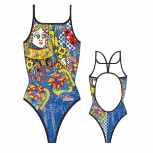 Turbo Queen Heart Vintage Swimsuit Multicolor 5XL Mujer