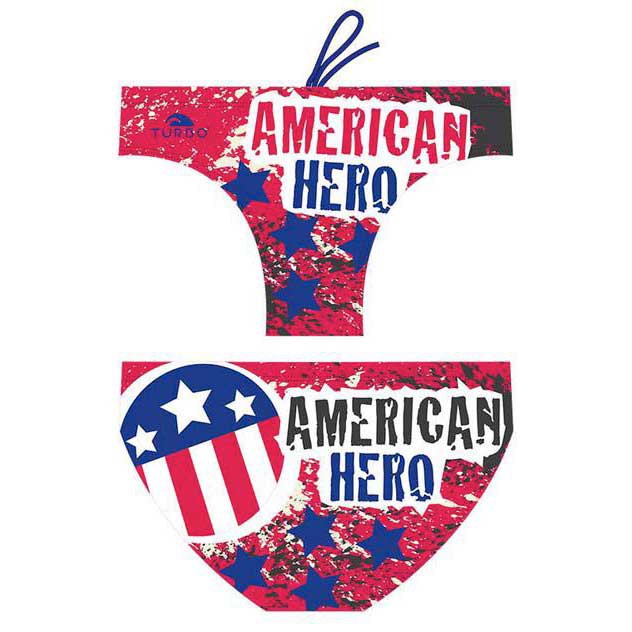 Turbo American Hero-happy Swimming Brief Rojo 3-4 Years Niño