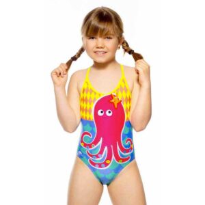 Turbo Octopuss Thin Strap Swimsuit Multicolor 5-6 Years Niña