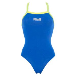 Miws Solid Swimsuit Azul S Mujer
