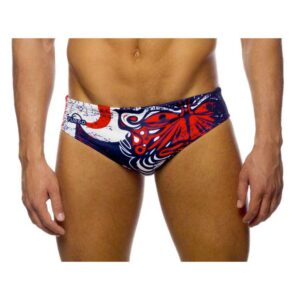 Turbo Maori Flags Swimming Brief Rojo 5XL Hombre