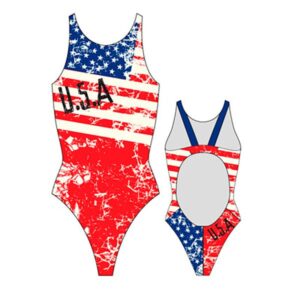 Turbo Usa Vintage 2013 Swimsuit Rojo,Azul 2XL Mujer