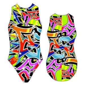Turbo Grafitti Swimsuit Multicolor XL Mujer