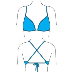 Turbo Relax Bikini Top Azul 3-4 Years Niño