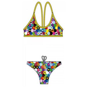 Turbo Hexa Thin Strap Bikini Multicolor XL Mujer