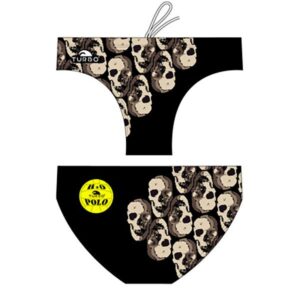 Turbo Skulls Swimming Brief Negro 9-10 Years Niño