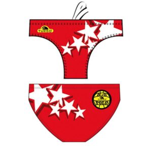 Turbo Estal Stars Swimming Brief Rojo 5-6 Years Niño