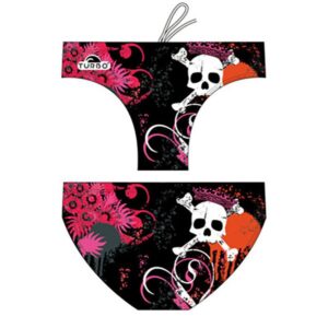 Turbo Skull Crown Swimming Brief Negro 7-8 Years Niño