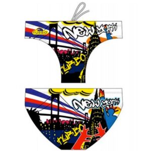 Turbo New York Swimming Brief Multicolor 9-10 Years Niño