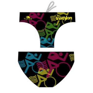 Turbo Bikes Triathlon Waterpolo Swimming Brief Negro 5-6 Years Niño