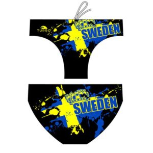 Turbo Sweden Crown Swimming Brief Negro 5-6 Years Niño