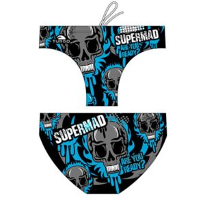 Turbo Supermad Swimming Brief Azul,Negro S Hombre