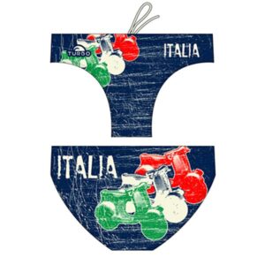 Turbo Italy Moto 2014 Swimming Brief Azul 5-6 Years Niño