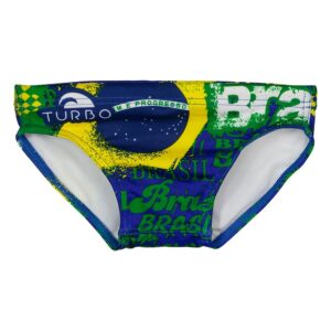 Turbo Happy Brasil Swimming Brief Multicolor 9-10 Years Niño