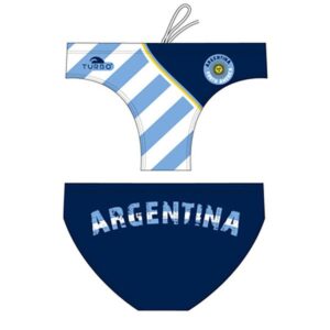 Turbo Argentina 2012 Waterpolo Swimming Brief Azul 9-10 Years Niño