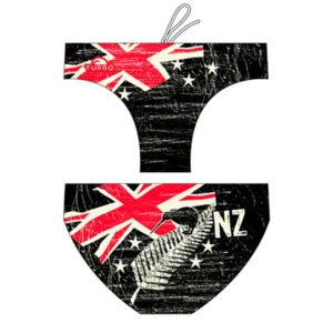 Turbo New Zealand Vintage 2013 Waterpolo Swimming Brief Negro 3XL Hombre