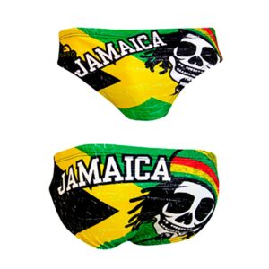 Turbo Jamaica Skull Vintage 2013 Waterpolo Swimming Brief Multicolor XL Hombre