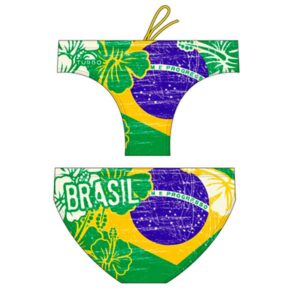 Turbo Brasil Vintage 2013 Waterpolo Swimming Brief Verde 2XL Hombre