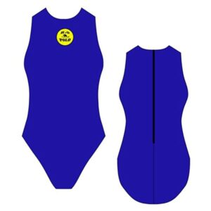 Turbo Basic Waterpolo Royal Swimsuit Azul 9-10 Years Niña