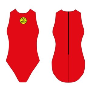 Turbo Basic Waterpolo Swimsuit Rojo 3-4 Years Niña