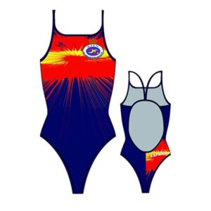 Turbo Spain Thin Strap Swimsuit Azul 7-8 Years Niña