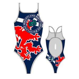 Turbo Scotland Thin Strap Swimsuit Azul 7-8 Years Niña