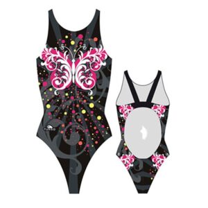 Turbo Butterfly Stars Pro Resist Swimsuit Negro 7-8 Years Niña