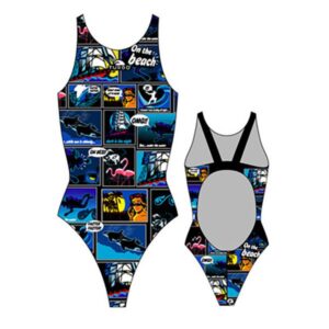 Turbo New Comic Pro Resist Swimsuit Negro 3-4 Years Niña