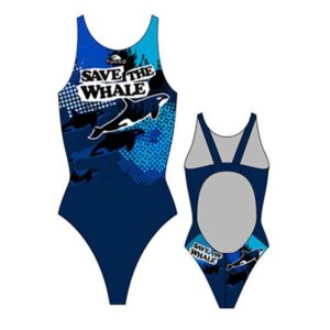 Turbo Save The Whale Pro Resist Swimsuit Azul 12-24 Months Niña