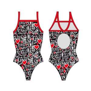 Turbo Love 2012 Patron Relax Swimsuit Negro 4XL Mujer
