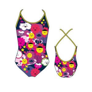 Turbo Happy Flowers Thin Strap Swimsuit Multicolor 11-12 Years Niña