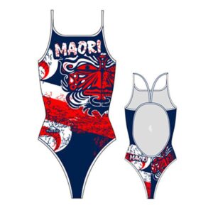 Turbo Maori Flag Thin Strap Swimsuit Azul 12-24 Months Niña