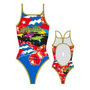 Turbo Cuba Colors 2014 Thin Strap Swimsuit Multicolor 7-8 Years Niña