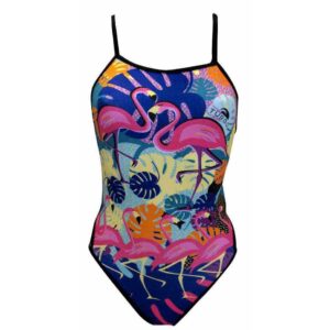 Turbo Flamingo Swimsuit Multicolor 2XL Mujer