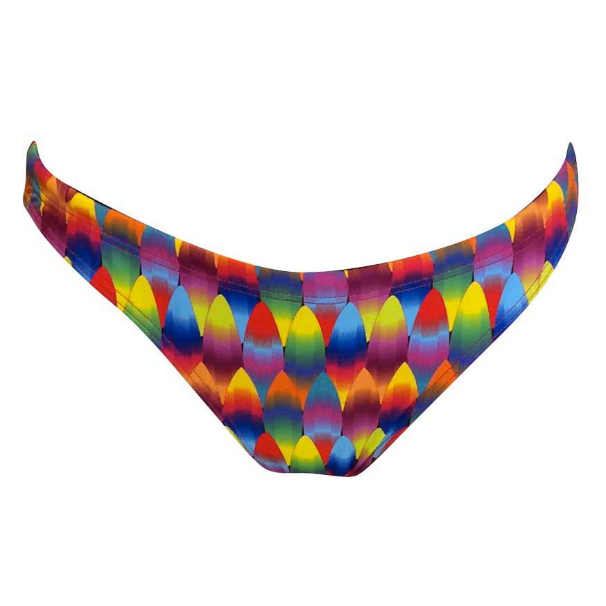 Turbo Surf And Flower Bikini Bottom Multicolor 5XL Mujer