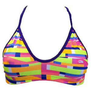 Turbo Colorwaves Bikini Top Multicolor S Mujer