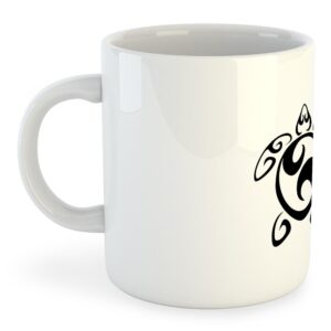 Kruskis Sea Turtle Tribal Mug 325ml Blanco