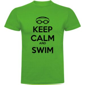 Kruskis Keep Calm And Swim Short Sleeve T-shirt Verde XL Hombre