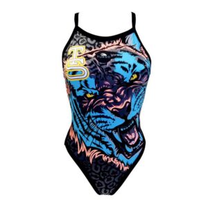 Turbo Tigre Swimsuit Multicolor 4XL Mujer