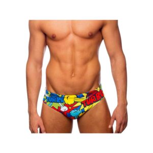 Turbo Pop Swimming Brief Multicolor 3XL Hombre