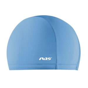 Ras Elastane Round Comfort Swimming Cap Azul