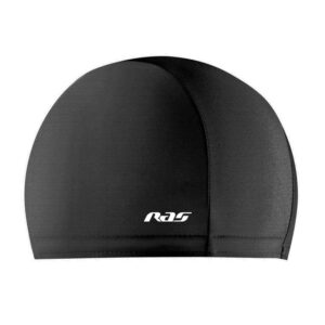 Ras Elastane Round Comfort Swimming Cap Negro