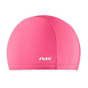 Ras Elastane Round Comfort Junior Swimming Cap Rosa