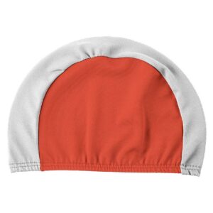 Ras Polyester Swimming Cap Rojo,Blanco