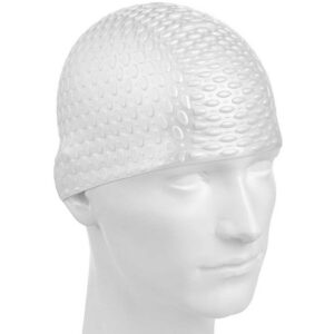Madwave Bubble Silicone Swimming Cap Plateado
