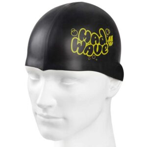 Madwave Silicone Junior Swimming Cap Negro