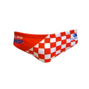 Turbo Croatia Swimming Brief Rojo,Blanco 12-24 Months Niño