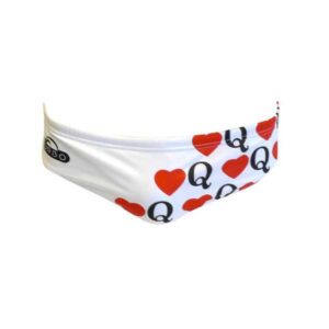 Turbo Q Corazones Swimming Brief Blanco 12-24 Months Niño