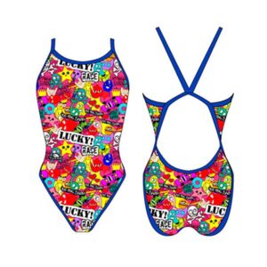 Turbo Lucky Race Swimsuit Multicolor 3XL Mujer