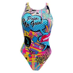 Turbo Crazy Comic Swimsuit Multicolor S Mujer